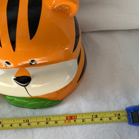 Stephen Joseph Ceramic Bank Jungle Theme Rhino Monkey Tiger Spend Save Share - Picture 5 of 7